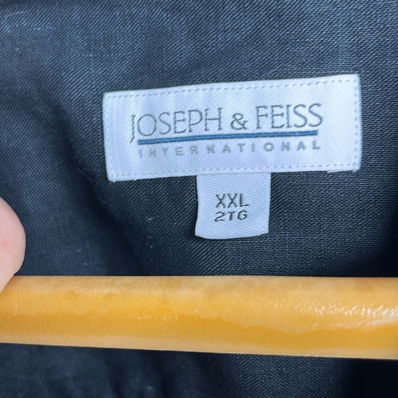Joseph & Feiss int’l men’s XXL (2TG) black linen shirt - Picture 2 of 4